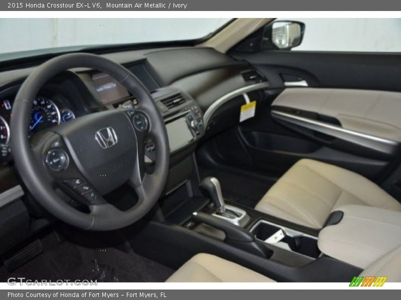 Mountain Air Metallic / Ivory 2015 Honda Crosstour EX-L V6