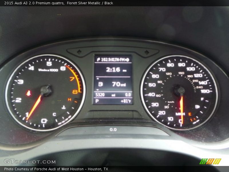 Florett Silver Metallic / Black 2015 Audi A3 2.0 Premium quattro