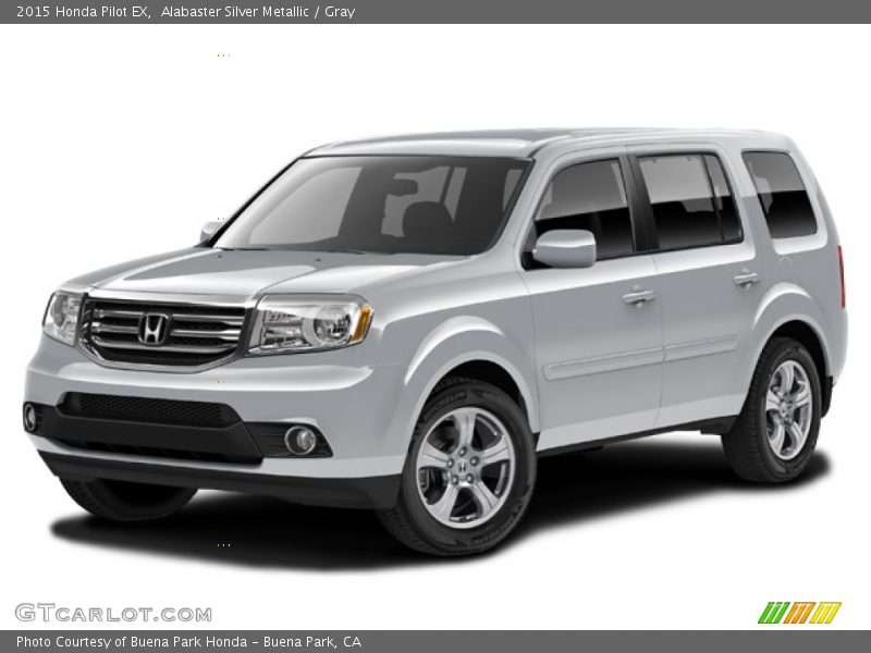 Alabaster Silver Metallic / Gray 2015 Honda Pilot EX