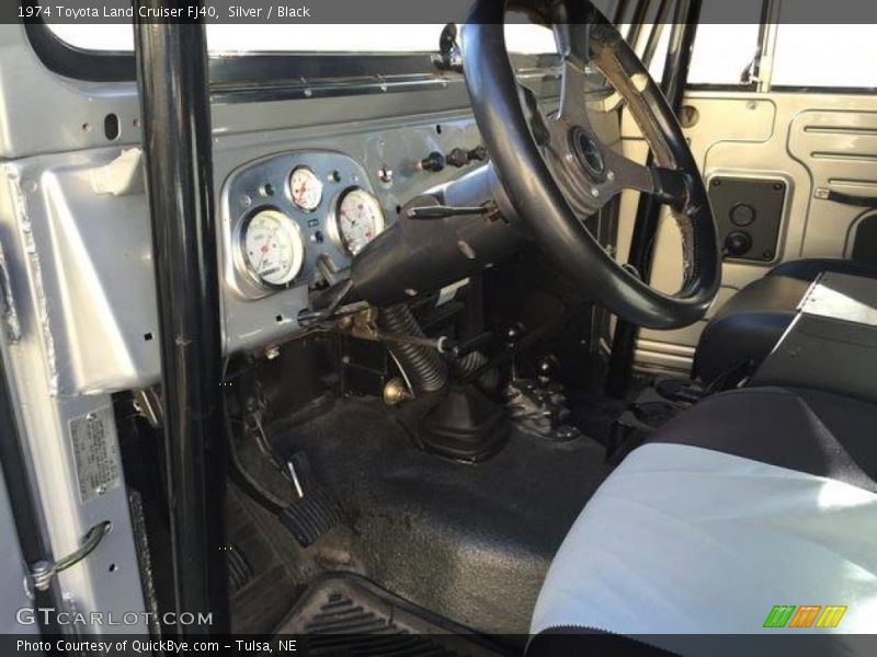 Silver / Black 1974 Toyota Land Cruiser FJ40