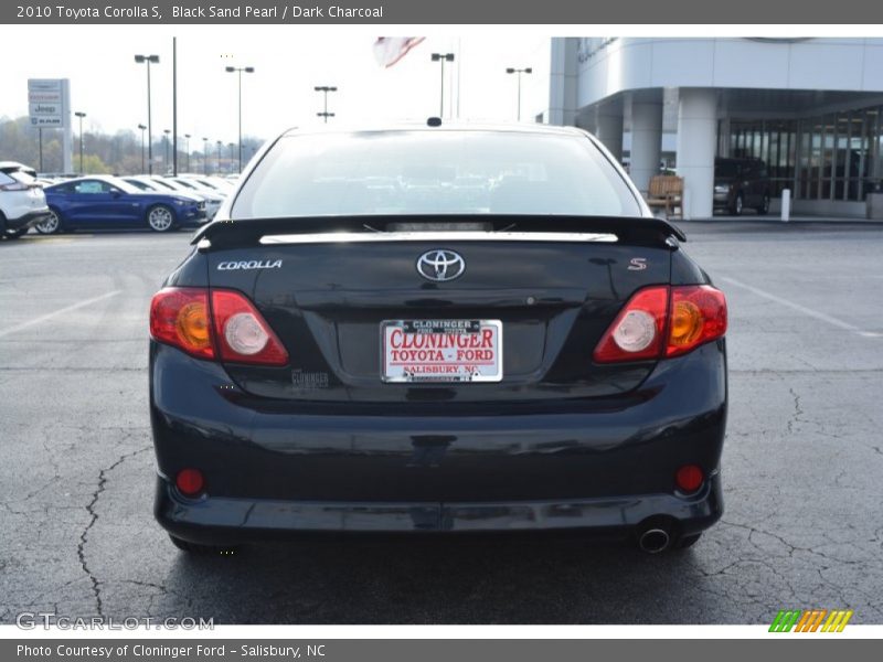 Black Sand Pearl / Dark Charcoal 2010 Toyota Corolla S