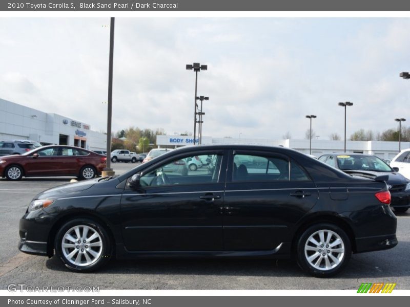 Black Sand Pearl / Dark Charcoal 2010 Toyota Corolla S