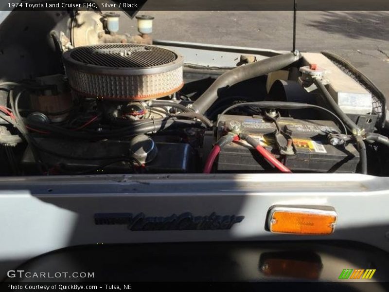 Silver / Black 1974 Toyota Land Cruiser FJ40