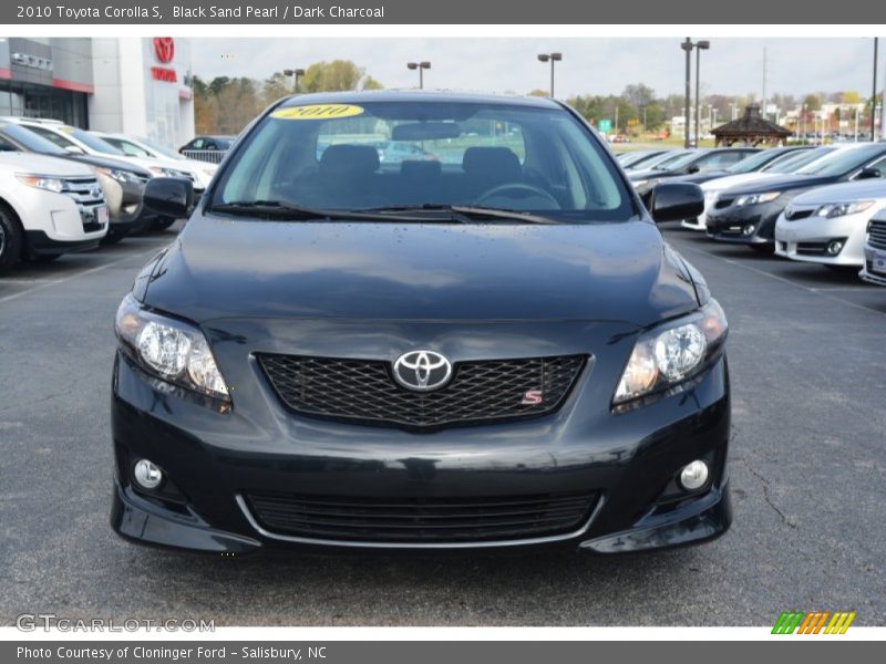 Black Sand Pearl / Dark Charcoal 2010 Toyota Corolla S