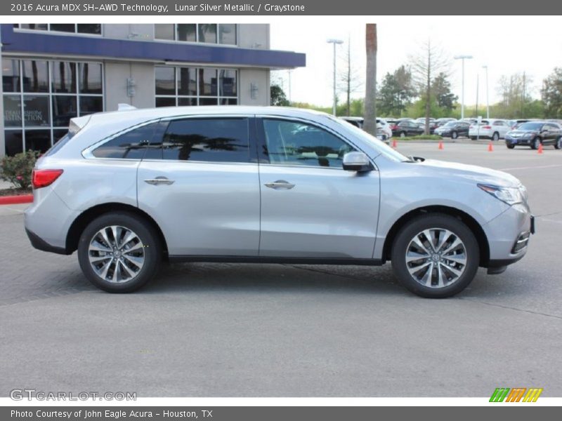 Lunar Silver Metallic / Graystone 2016 Acura MDX SH-AWD Technology