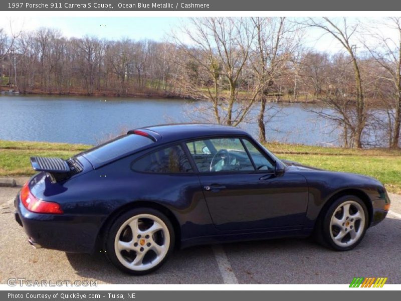 Ocean Blue Metallic / Cashmere 1997 Porsche 911 Carrera S Coupe