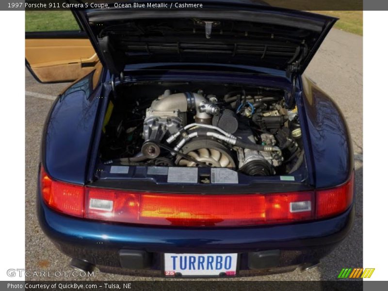 Ocean Blue Metallic / Cashmere 1997 Porsche 911 Carrera S Coupe