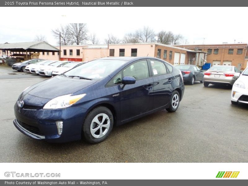 Nautical Blue Metallic / Black 2015 Toyota Prius Persona Series Hybrid