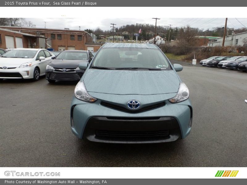 Sea Glass Pearl / Bisque 2015 Toyota Prius v Four