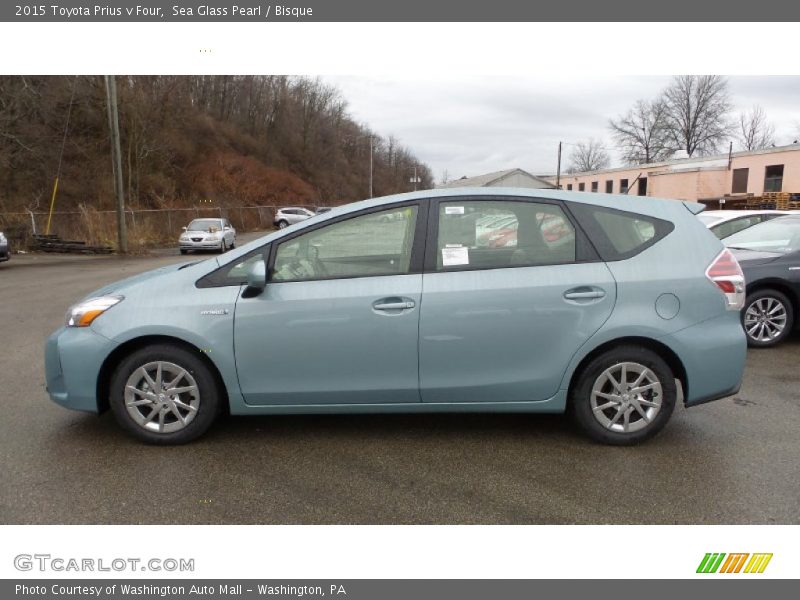  2015 Prius v Four Sea Glass Pearl