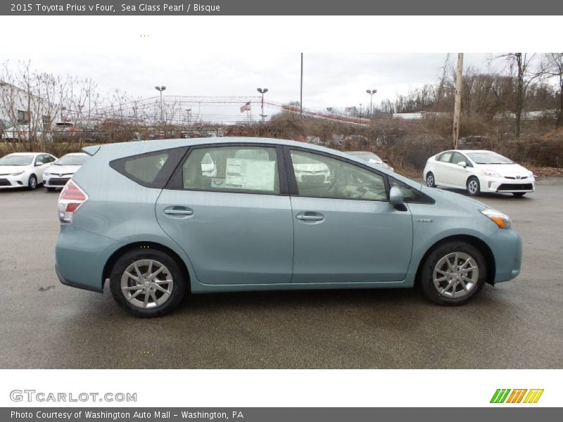 Sea Glass Pearl / Bisque 2015 Toyota Prius v Four