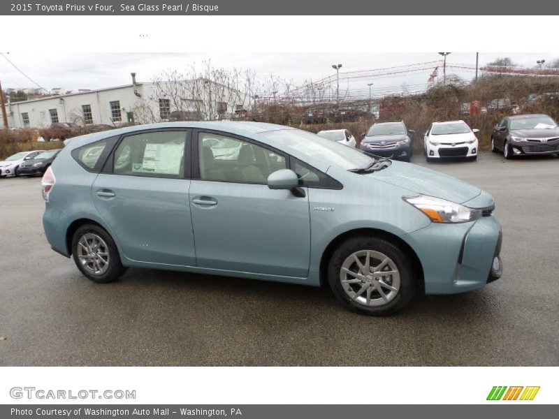 Sea Glass Pearl / Bisque 2015 Toyota Prius v Four