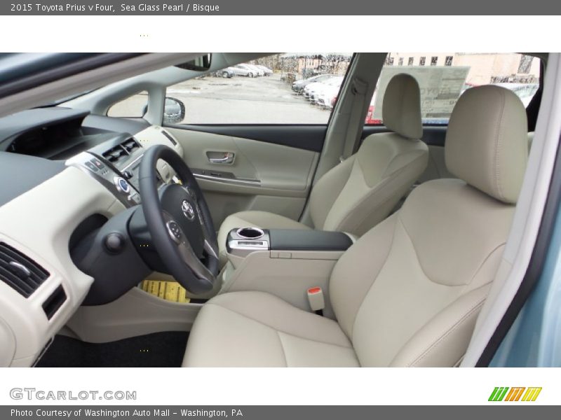 Front Seat of 2015 Prius v Four