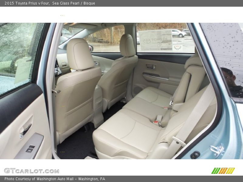 Rear Seat of 2015 Prius v Four