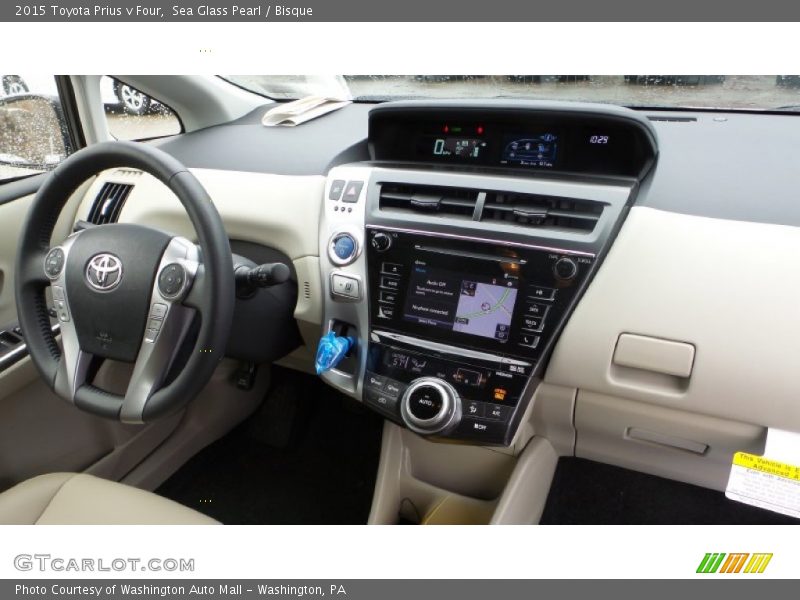 Sea Glass Pearl / Bisque 2015 Toyota Prius v Four