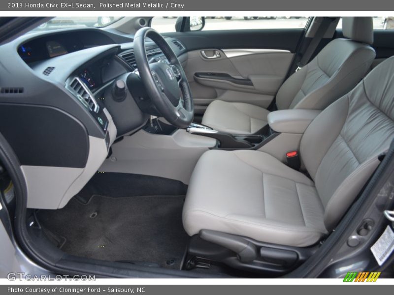  2013 Civic EX-L Sedan Gray Interior