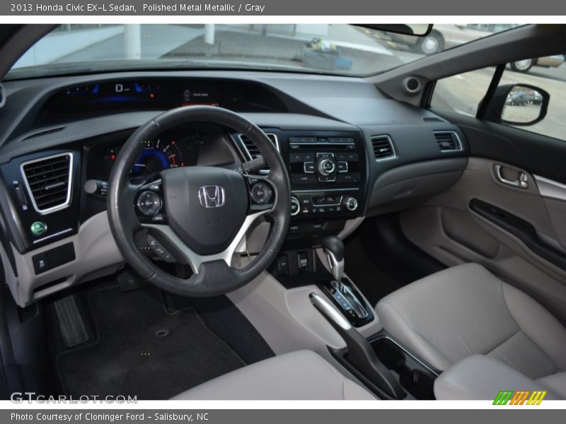 Gray Interior - 2013 Civic EX-L Sedan 