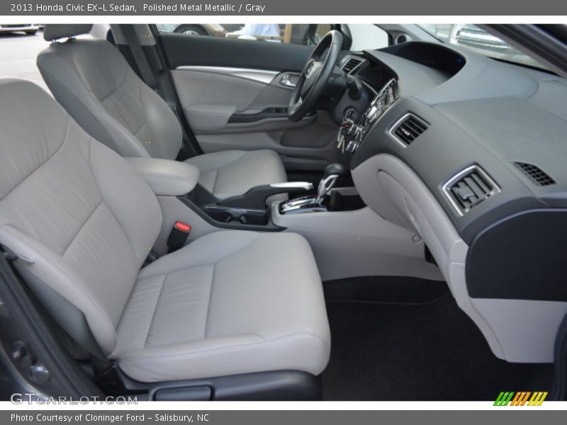 Front Seat of 2013 Civic EX-L Sedan