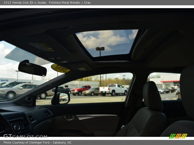 Polished Metal Metallic / Gray 2013 Honda Civic EX-L Sedan
