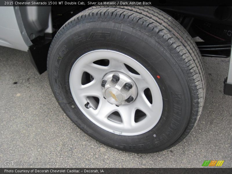 Silver Ice Metallic / Dark Ash/Jet Black 2015 Chevrolet Silverado 1500 WT Double Cab