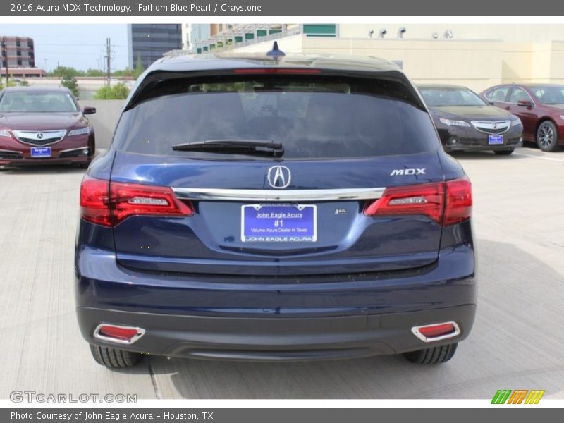Fathom Blue Pearl / Graystone 2016 Acura MDX Technology