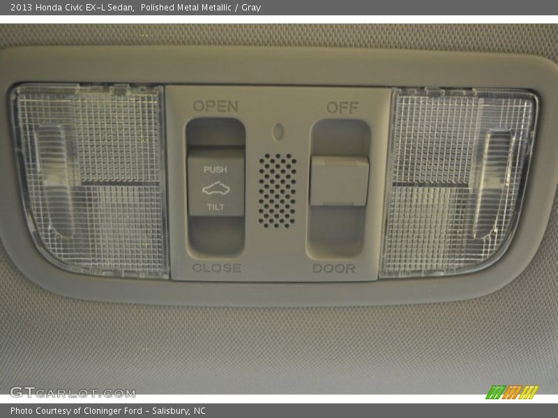 Polished Metal Metallic / Gray 2013 Honda Civic EX-L Sedan
