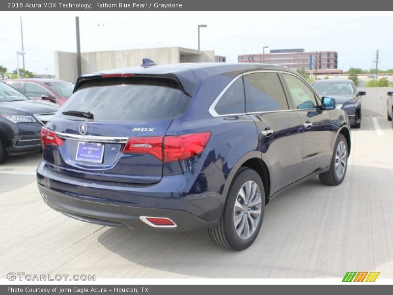 Fathom Blue Pearl / Graystone 2016 Acura MDX Technology