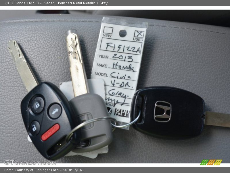 Keys of 2013 Civic EX-L Sedan
