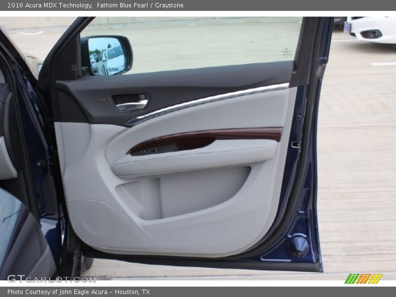 Fathom Blue Pearl / Graystone 2016 Acura MDX Technology