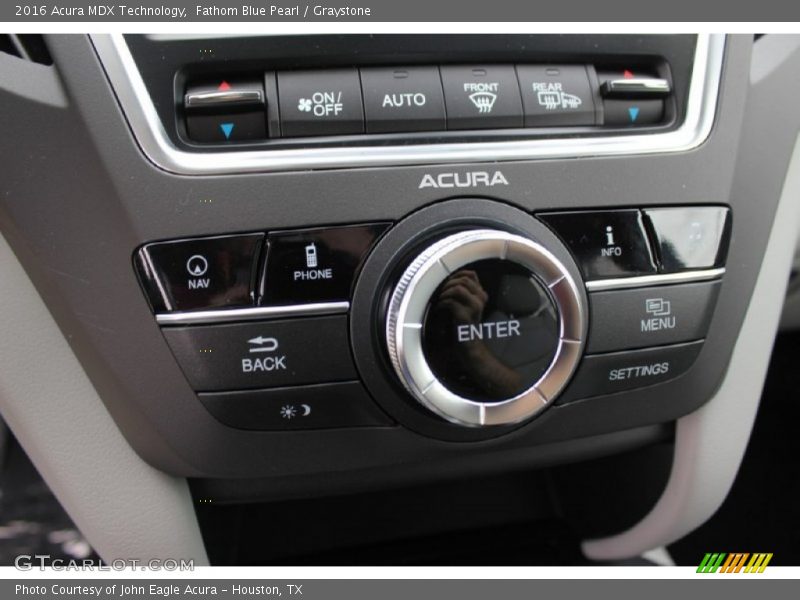 Fathom Blue Pearl / Graystone 2016 Acura MDX Technology