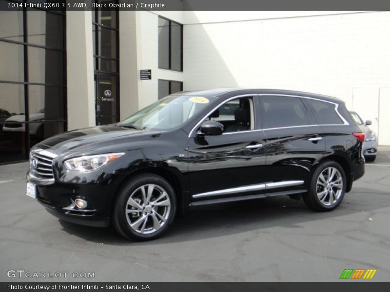 Black Obsidian / Graphite 2014 Infiniti QX60 3.5 AWD