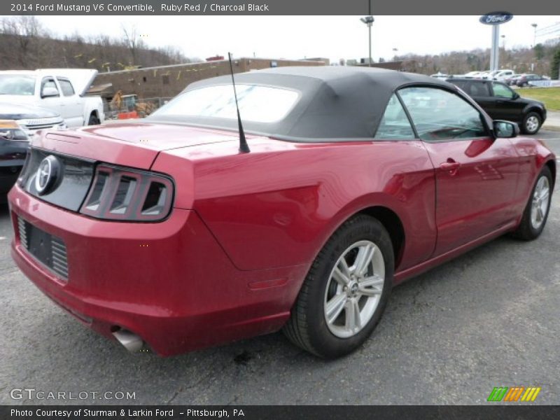 Ruby Red / Charcoal Black 2014 Ford Mustang V6 Convertible