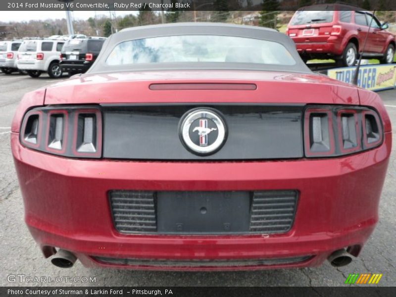 Ruby Red / Charcoal Black 2014 Ford Mustang V6 Convertible