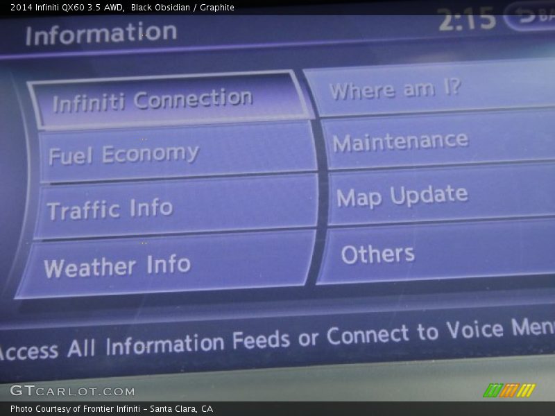 Black Obsidian / Graphite 2014 Infiniti QX60 3.5 AWD