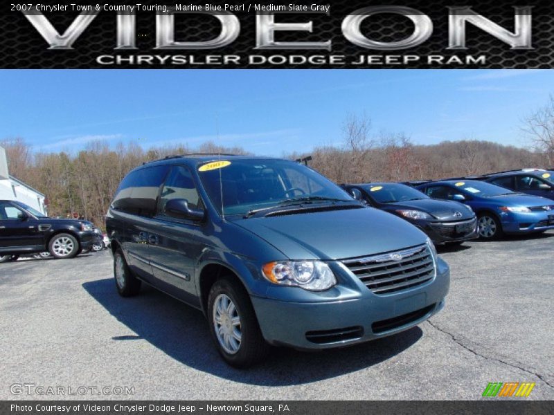 Marine Blue Pearl / Medium Slate Gray 2007 Chrysler Town & Country Touring