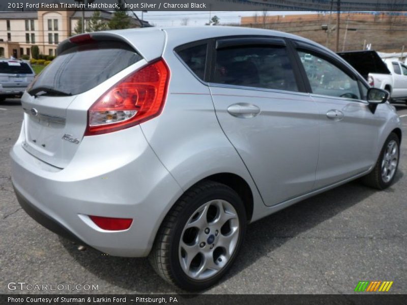 Ingot Silver / Charcoal Black 2013 Ford Fiesta Titanium Hatchback