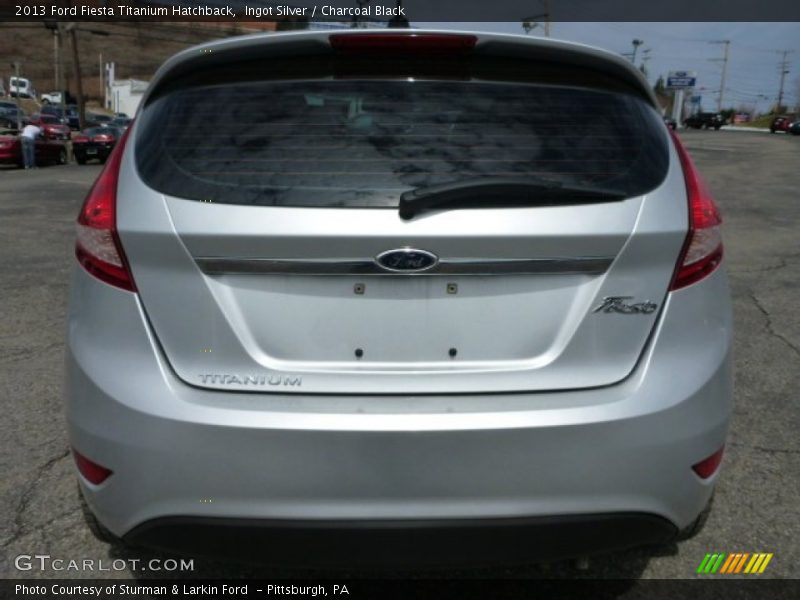 Ingot Silver / Charcoal Black 2013 Ford Fiesta Titanium Hatchback