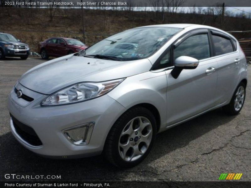 Ingot Silver / Charcoal Black 2013 Ford Fiesta Titanium Hatchback