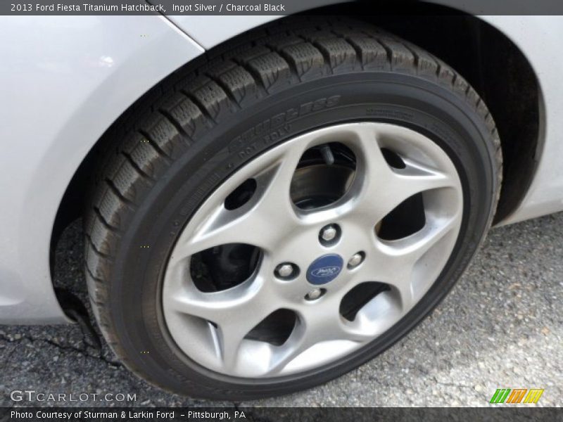 Ingot Silver / Charcoal Black 2013 Ford Fiesta Titanium Hatchback