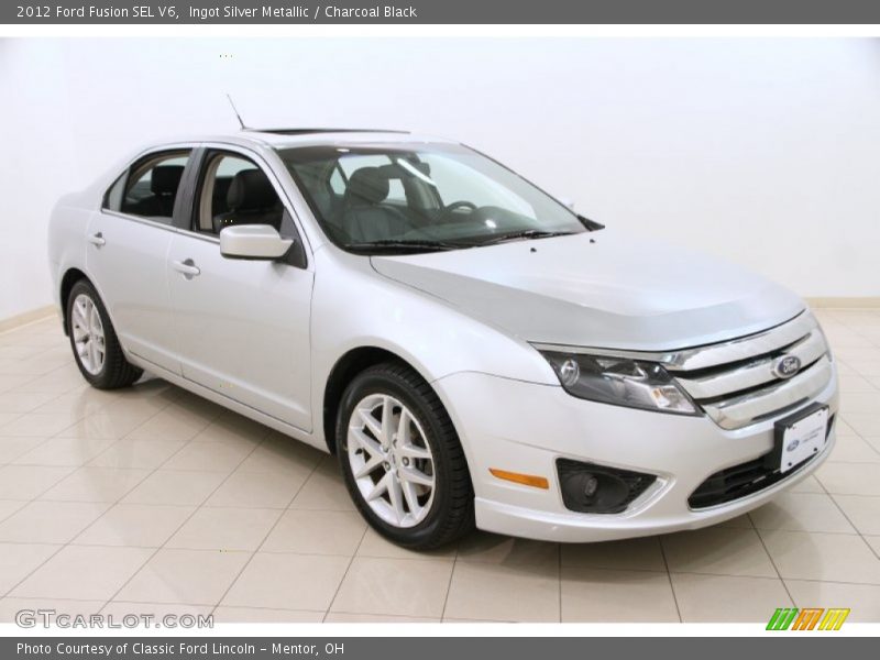 Ingot Silver Metallic / Charcoal Black 2012 Ford Fusion SEL V6