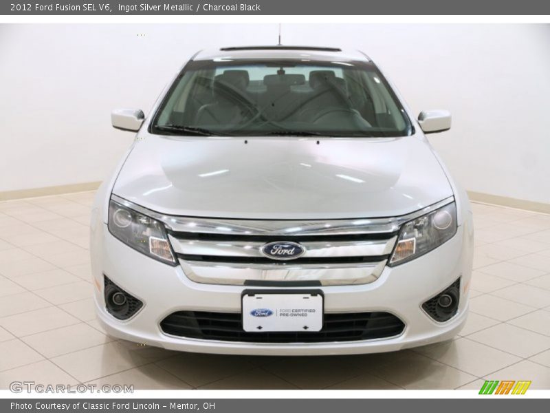 Ingot Silver Metallic / Charcoal Black 2012 Ford Fusion SEL V6