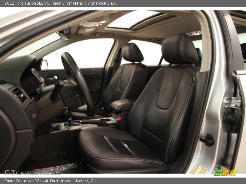 Ingot Silver Metallic / Charcoal Black 2012 Ford Fusion SEL V6