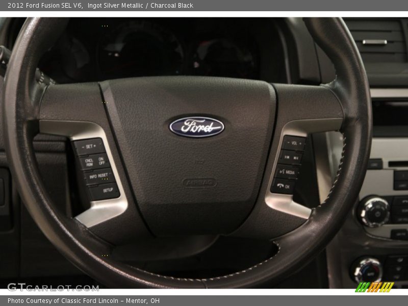 Ingot Silver Metallic / Charcoal Black 2012 Ford Fusion SEL V6