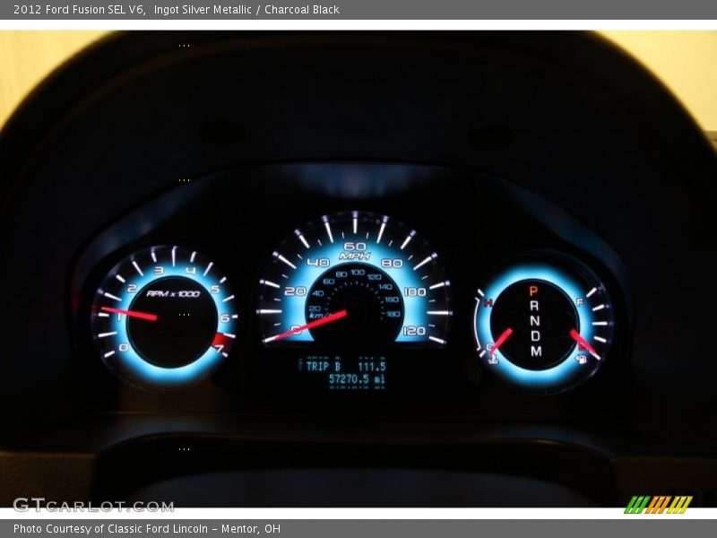 Ingot Silver Metallic / Charcoal Black 2012 Ford Fusion SEL V6