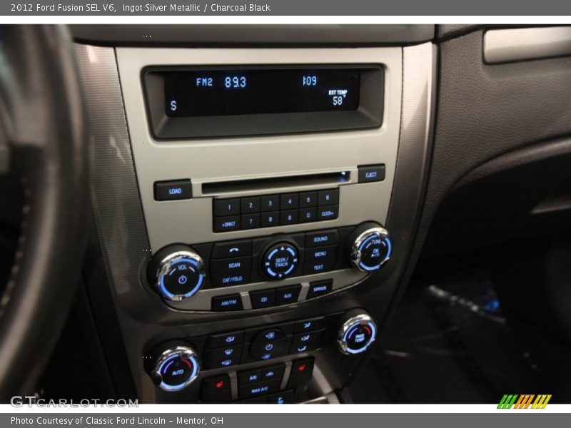 Ingot Silver Metallic / Charcoal Black 2012 Ford Fusion SEL V6