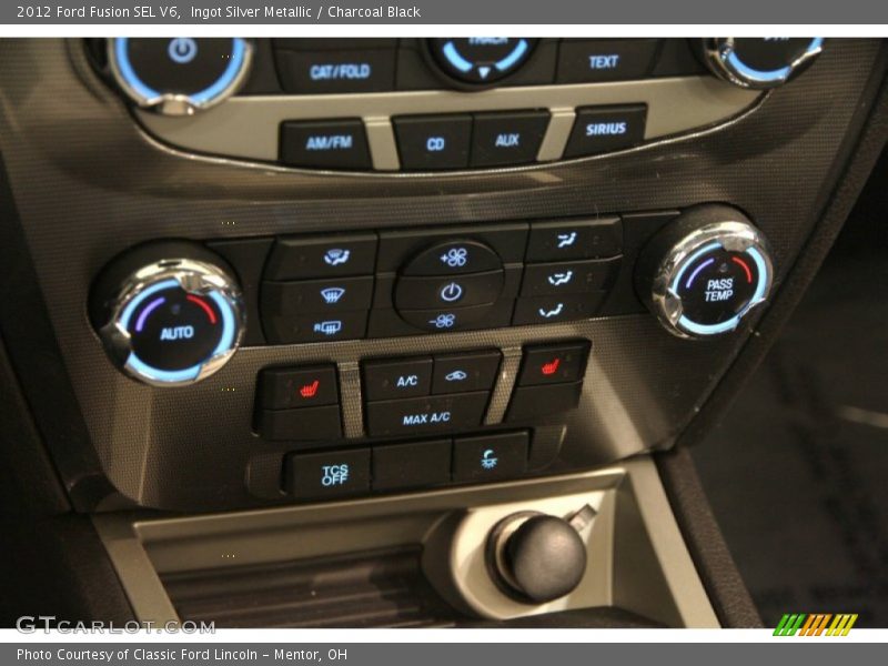 Ingot Silver Metallic / Charcoal Black 2012 Ford Fusion SEL V6