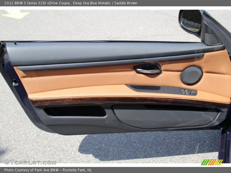 Deep Sea Blue Metallic / Saddle Brown 2012 BMW 3 Series 328i xDrive Coupe