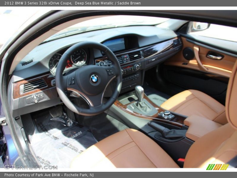 Deep Sea Blue Metallic / Saddle Brown 2012 BMW 3 Series 328i xDrive Coupe