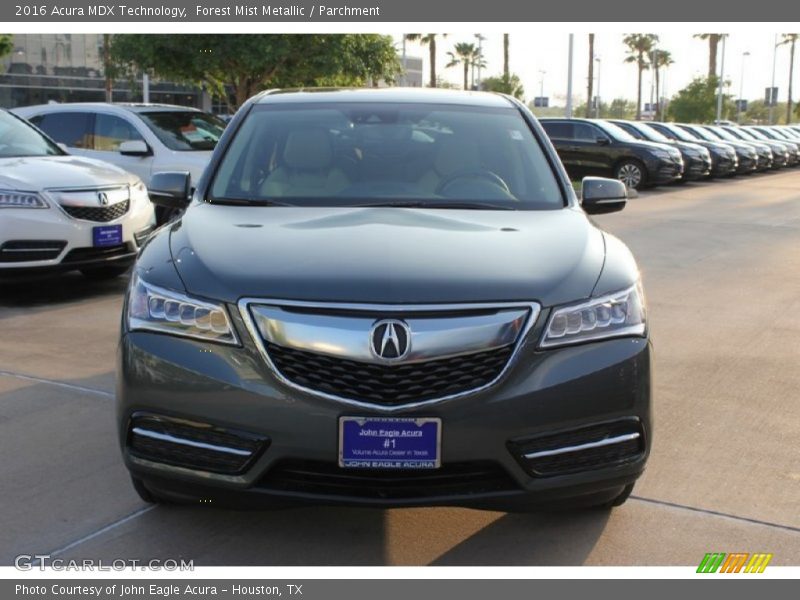Forest Mist Metallic / Parchment 2016 Acura MDX Technology