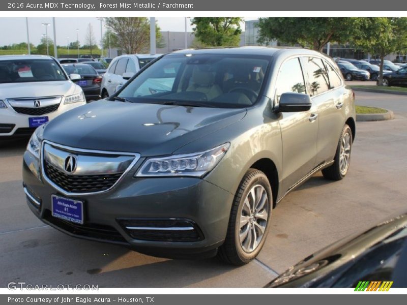 Forest Mist Metallic / Parchment 2016 Acura MDX Technology